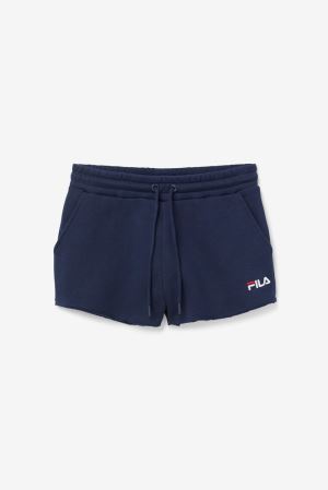 FILA Kari Shorts Navy / White / Red,Womens Clothing | CA.GFTHPQ534